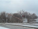 Duffy Street Railroad Crossing in Snow