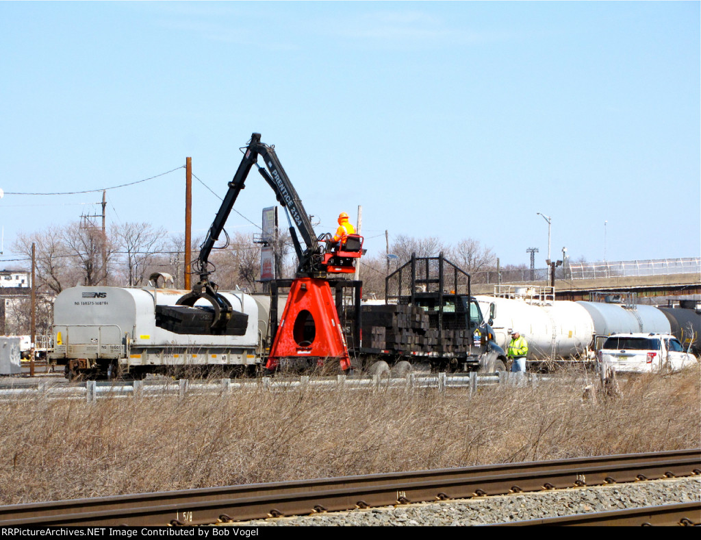 delivering new crossties