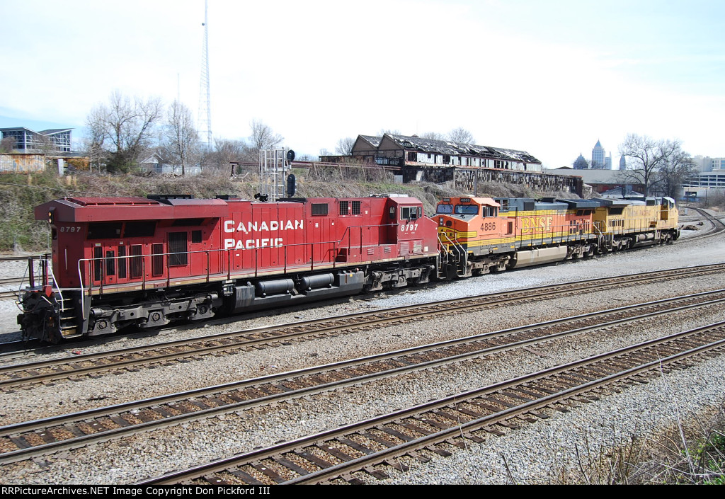 CP 8797, BNSF 4886 & UP 9678