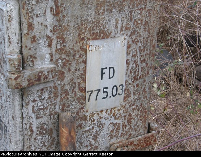 SP crossing marker 775.03