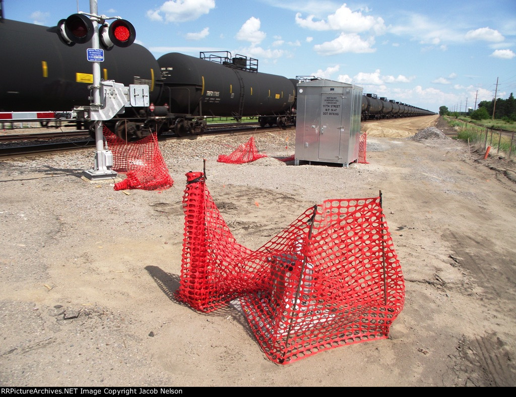 County Road 8 facing east
