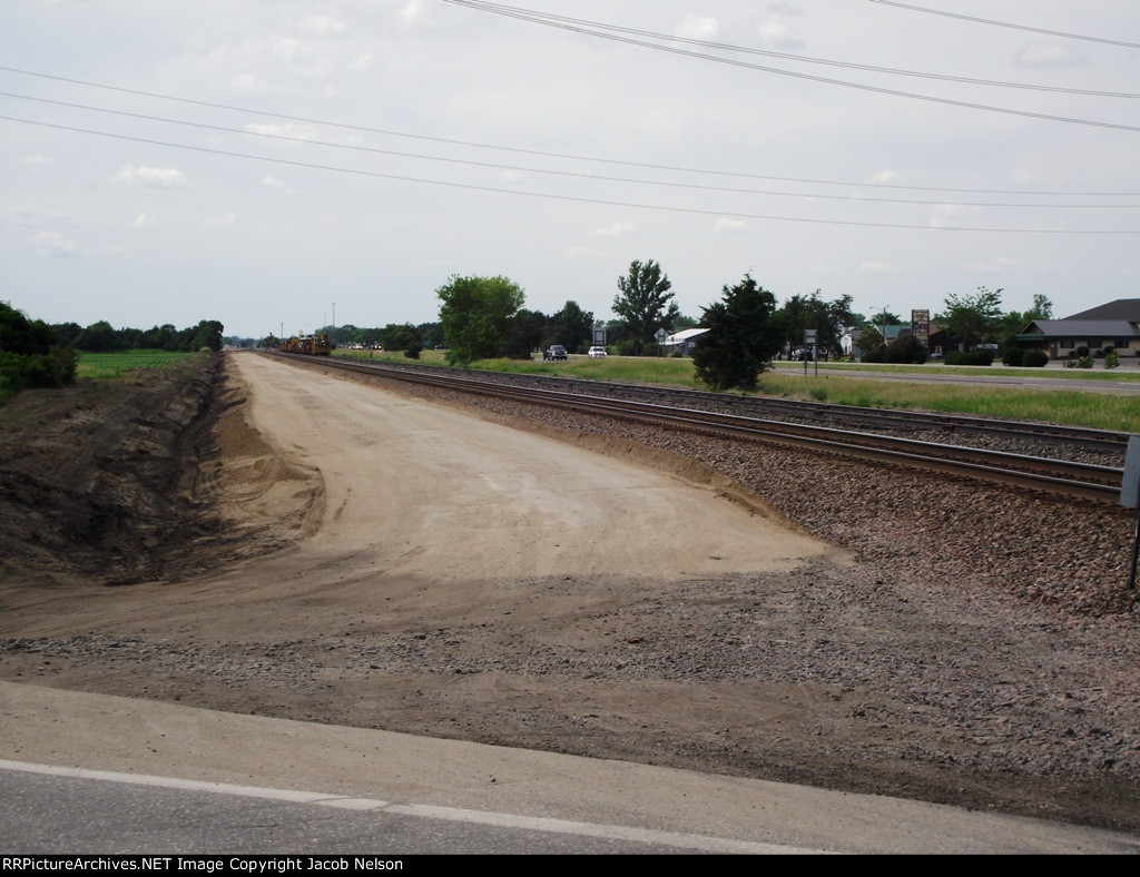 County Road 8 facing west