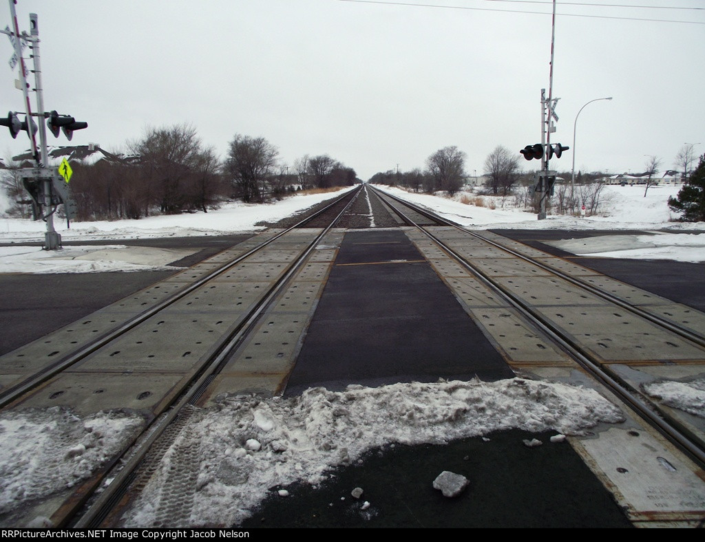 View to the west at the Northstar crossing