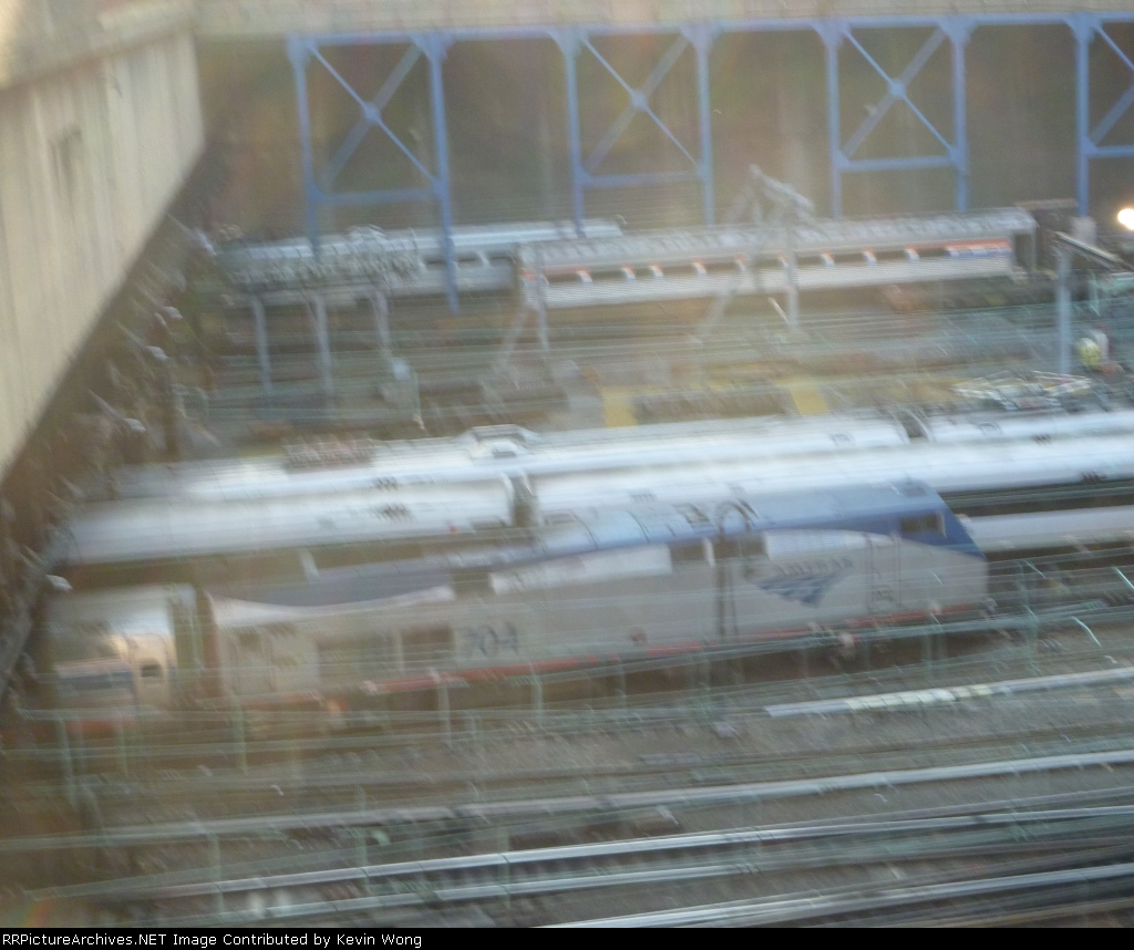 Amtrak P32AC-DM 704 with Empire Service #235