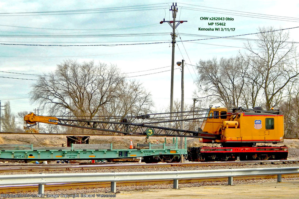 Ohio locomotive crane and tender flat