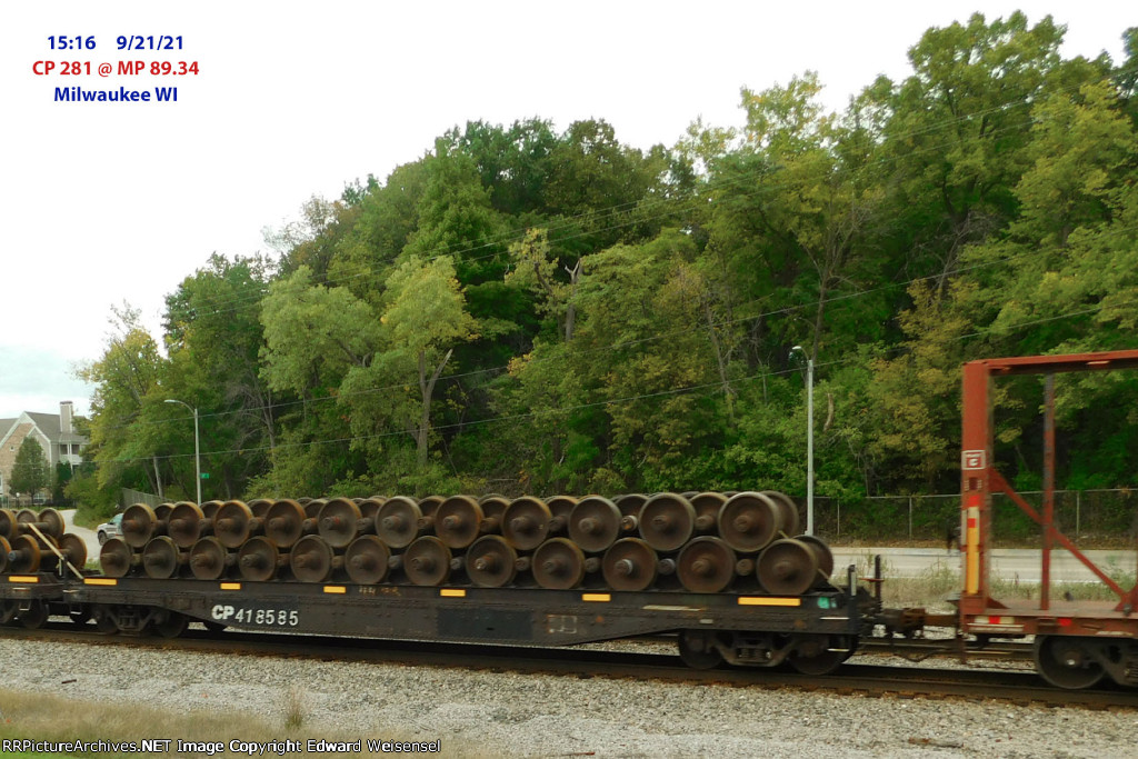 Freshly harvested wheels