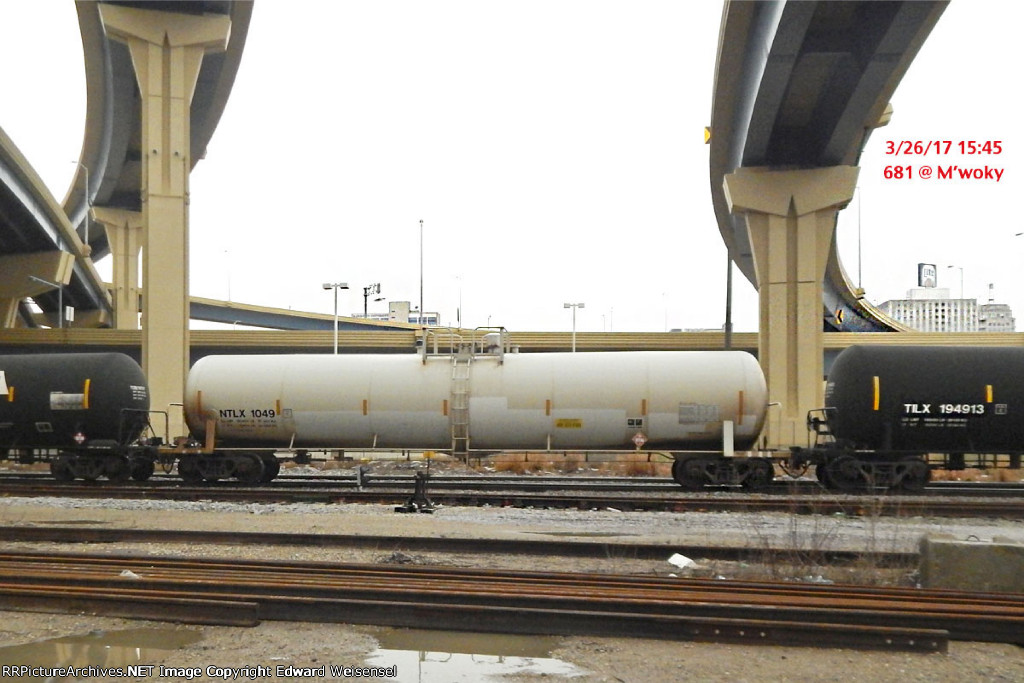 681 ethanol empties roll beneath the Marquette intechange