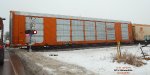 BNSF 28532 rack atop a TTX pool flatcar
