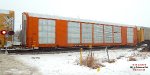 BNSF 27562 rack atop a TTX pool flatcar