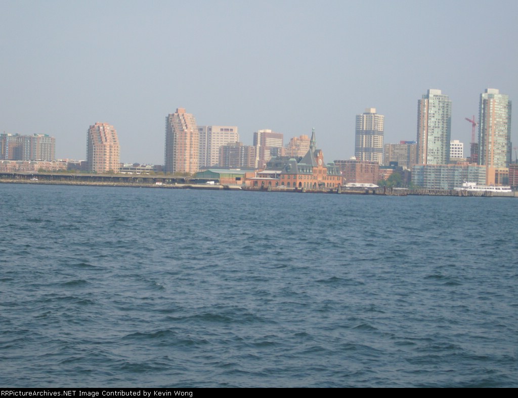1889 CRR NJ Terminal and 21st century Jersey City highrises