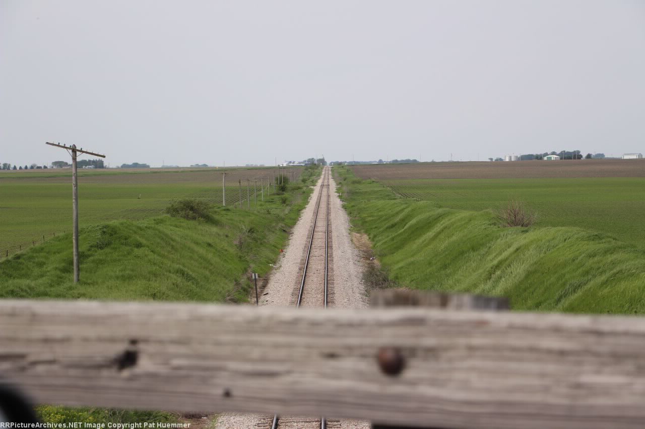 Looking west on the IC route to Omaha