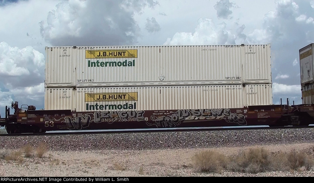 WB Intermodal Frt -2- at Goffs CA -53