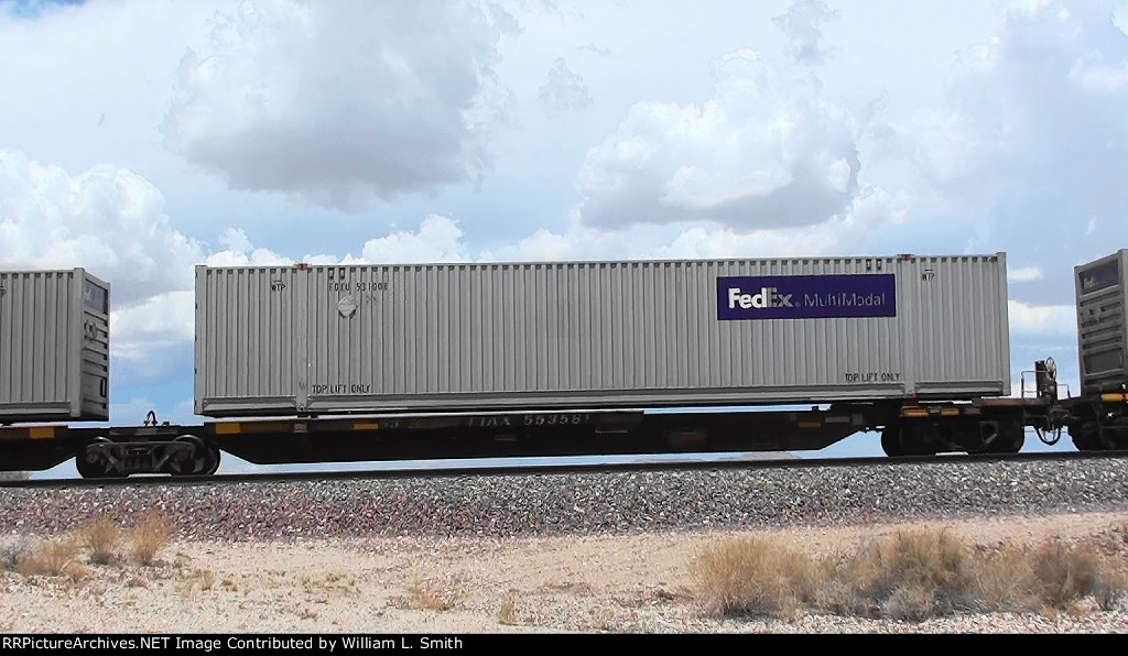 WB Intermodal Frt -2- at Goffs CA -75