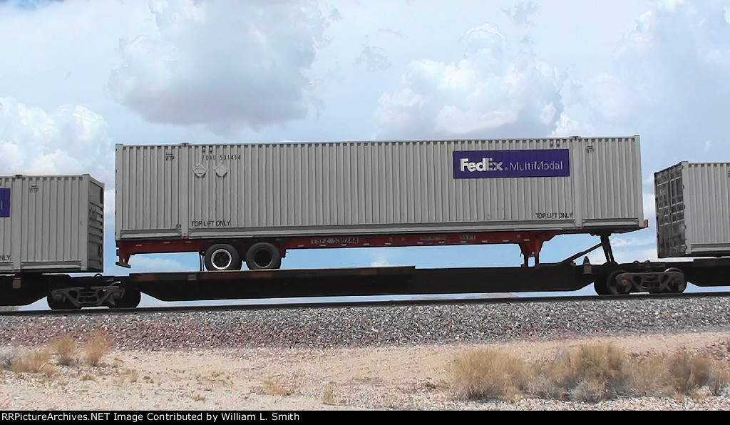WB Intermodal Frt -2- at Goffs CA -91