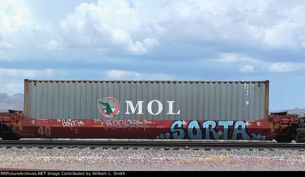 WB Intermodal Frt at Goffs CA -49