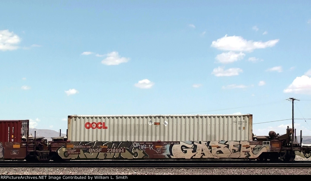 WB Intermodal Frt at Goffs CA -78