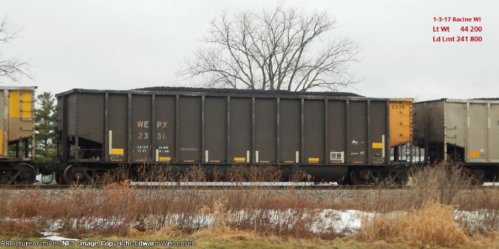 WEPX loads in the Racine siding