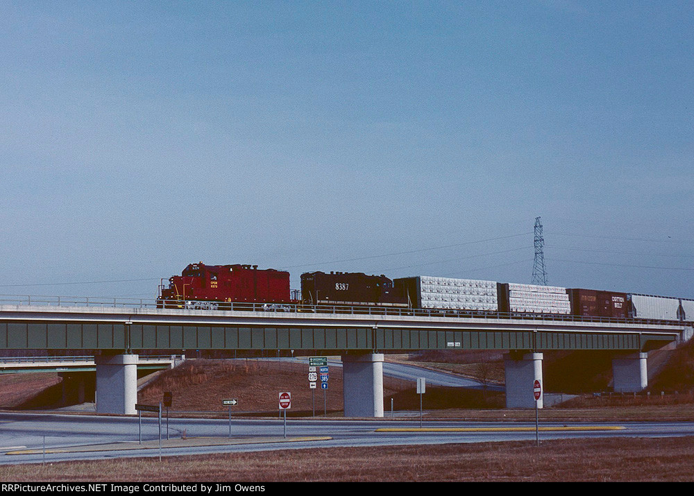 Carolina Piedmont westbound across I-385 bridge.