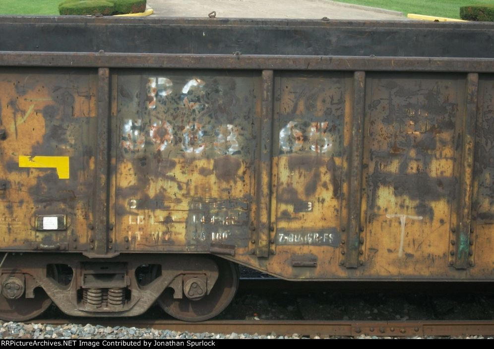 PC 598865, close up of car info