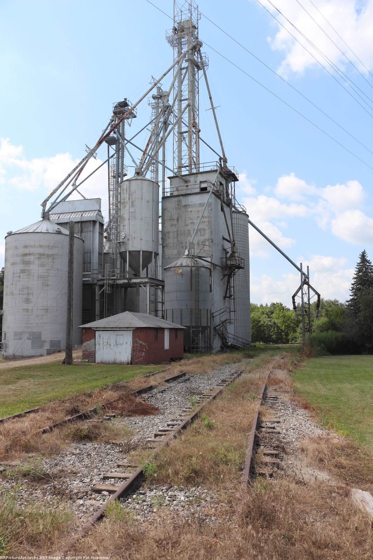 Grain elevator track