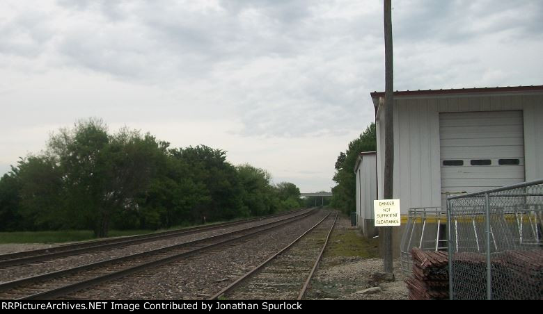 UP trackage, looking east