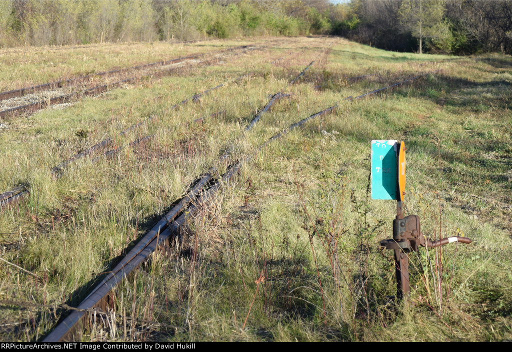 Small yard behind 5701 Park Ave, very possibly M&StL RR Service yard, south side of yard, Des Moines IA