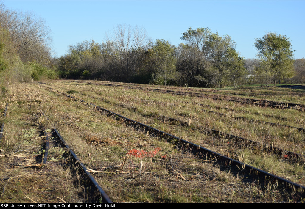 Small yard behind 5701 Park Ave, very possibly M&StL RR Service yard, north side of yard, Des Moines IA