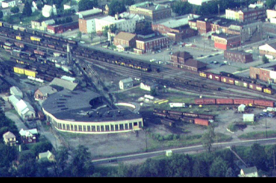 Elkins Yard SW-NE Roundhouse burned shortly after photo