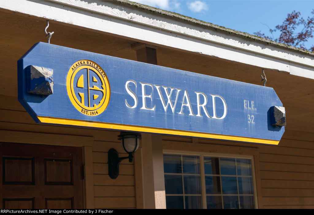 Seward passenger station sign