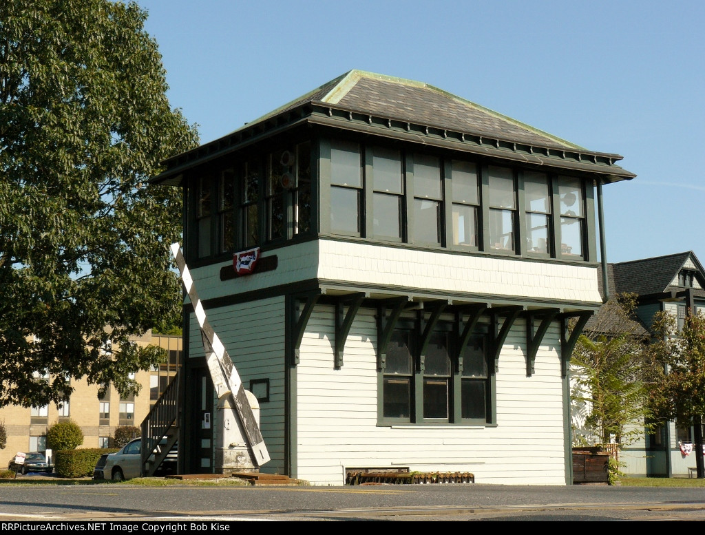 The old tower in East Stroudsburg at Analomink Street crossing