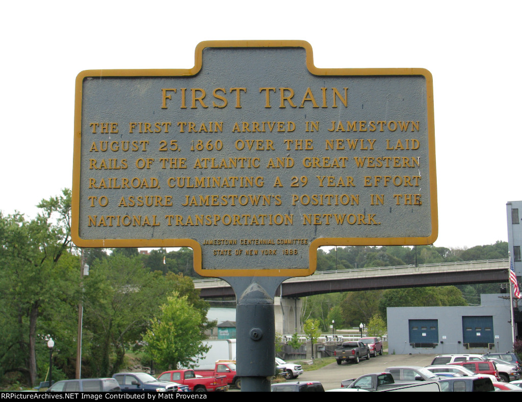 Atlantic & Great Western Historical Sign