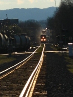 NS headed by a BNSF locomotive