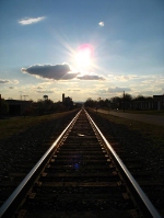 Hickory, looking west