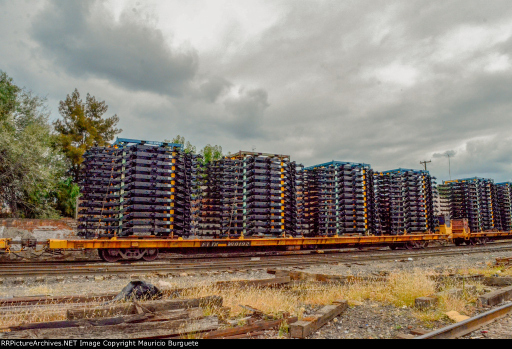 FTTX Flat Car with Truck Frames
