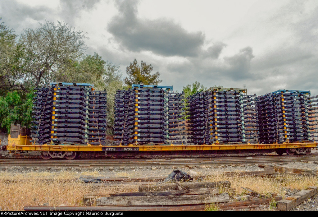 FTTX Flat Car with Truck Frames