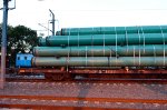 CP Rail Flat car with Steel tubes load