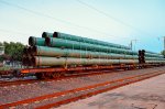 CP Rail Flat car with Steel tubes load