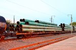 CP Rail Flat car with Steel tubes load