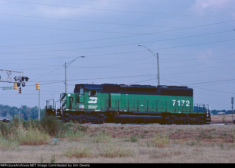 Huntsville Rail Authority 7172. Used to serve the nearby Intermodal facility.
