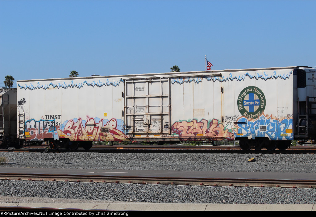 BNSF Refer Car Pacific Harbor Yard port of Los Angeles