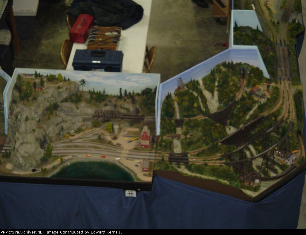 Airplane View of the N-Scale Layout