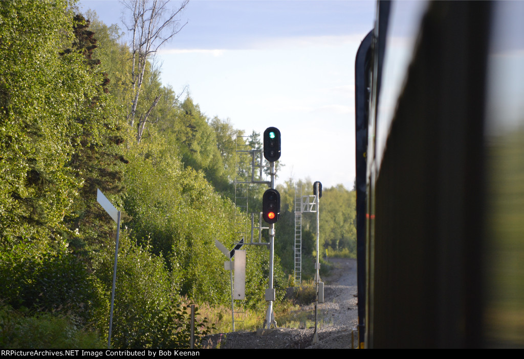 ARR approaching green signal at MP 120
