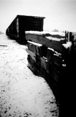 N&W siding at North Columbus (OH) in Winter 1989.