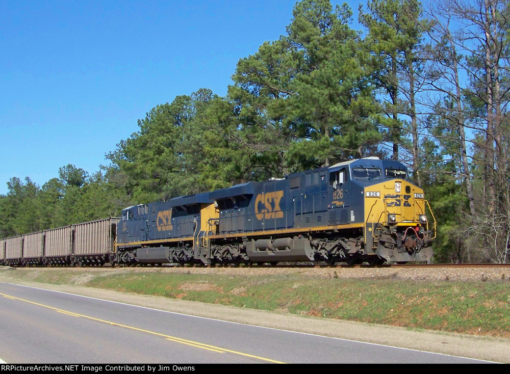 CSX southbound coal train.