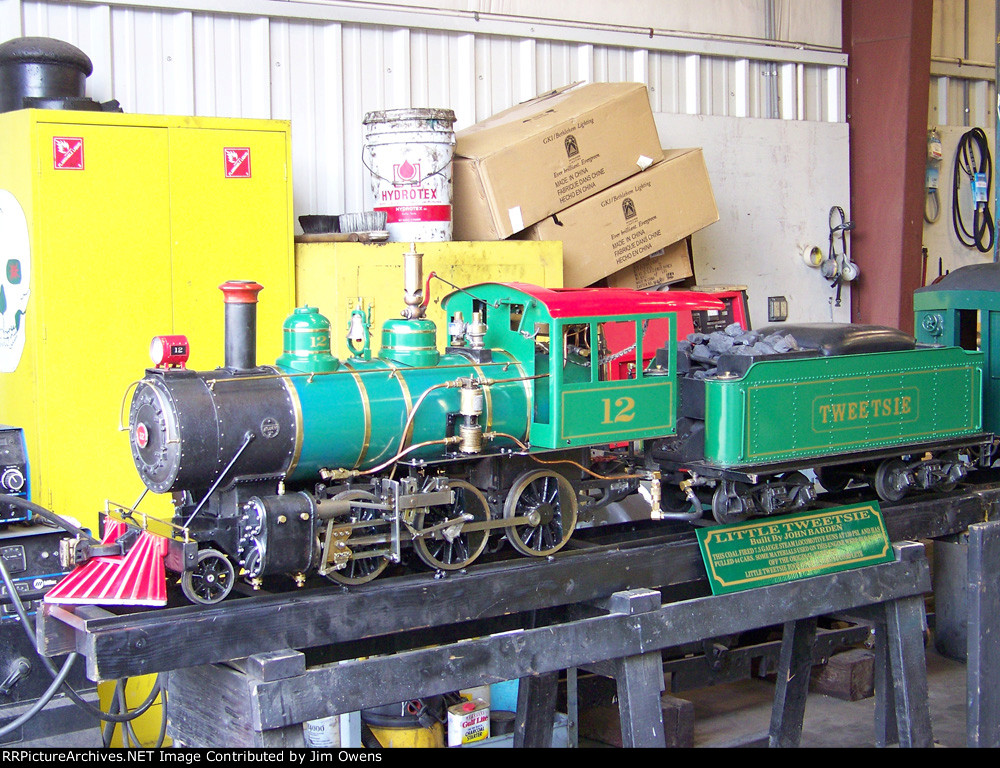 Little Tweesie in the shop during the shop tour.