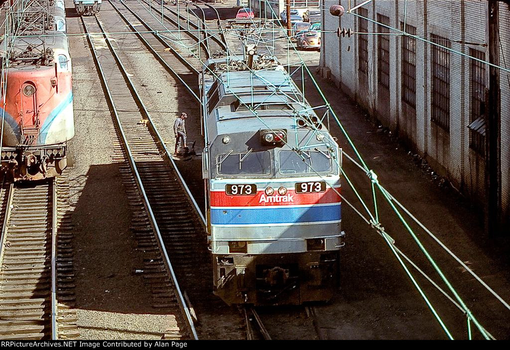 Amtrak E-60 973 at 30th Street Station