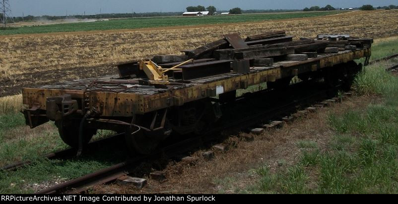 Unknown flat car, looking east