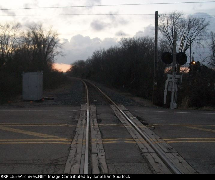 Ex-B&O line to St Louis, looking west