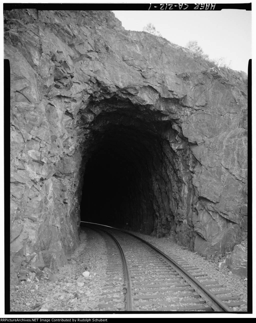East portal of Tunnel 3, view to west, 135mm lens.