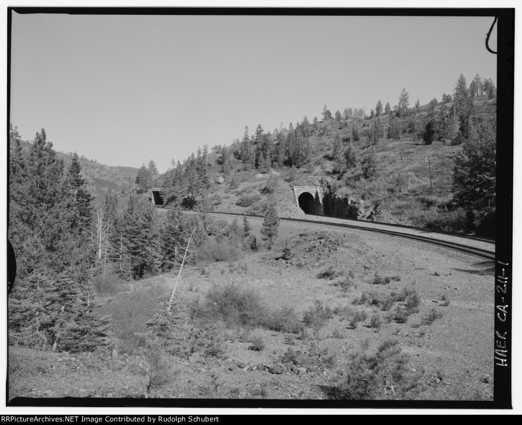 West portal of Tunnel 38, contextual view to east, 135mm lens.